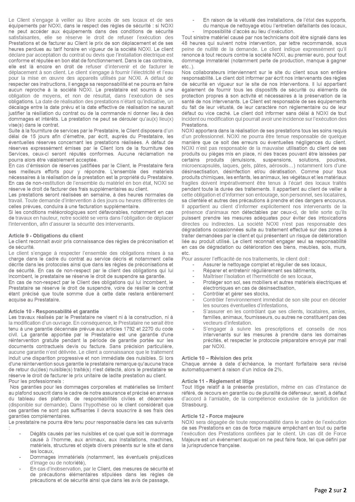 Conditions Générales de Vente Haguenau 1